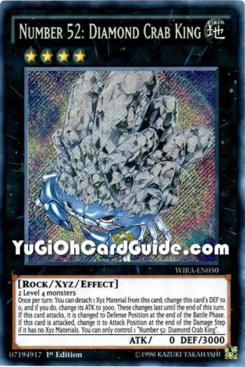 Yu-Gi-Oh Card: Number 52: Diamond Crab King