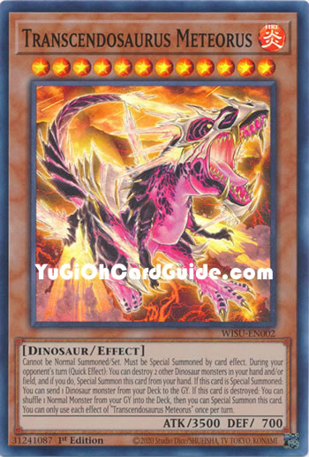 Yu-Gi-Oh Card: Transcendosaurus Meteorus
