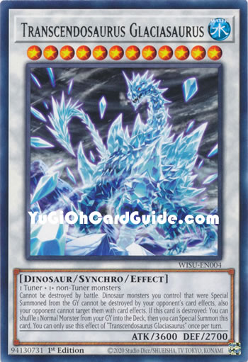 Yu-Gi-Oh Card: Transcendosaurus Glaciasaurus