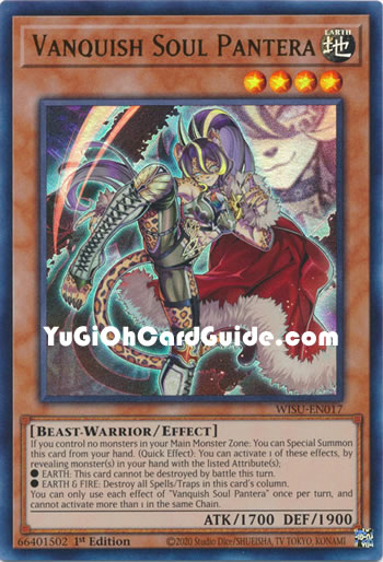 Yu-Gi-Oh Card: Vanquish Soul Pantera