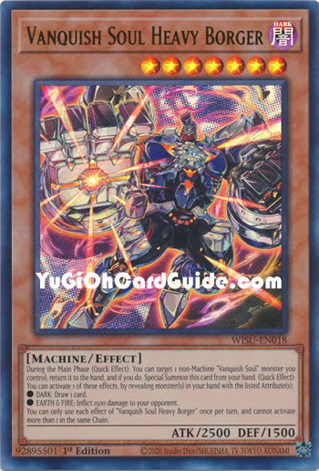 Yu-Gi-Oh Card: Vanquish Soul Heavy Borger