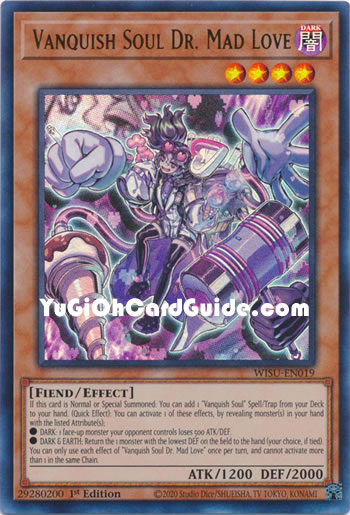 Yu-Gi-Oh Card: Vanquish Soul Dr. Mad Love