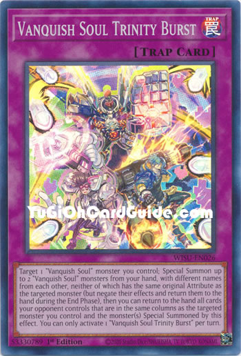 Yu-Gi-Oh Card: Vanquish Soul Trinity Burst