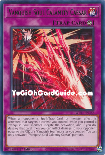 Yu-Gi-Oh Card: Vanquish Soul Calamity Caesar