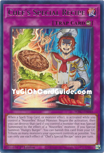 Yu-Gi-Oh Card: Chef's Special Recipe