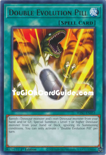 Yu-Gi-Oh Card: Double Evolution Pill