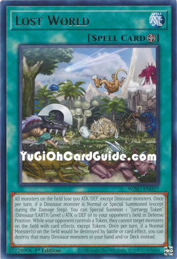 Yu-Gi-Oh Card: Lost World