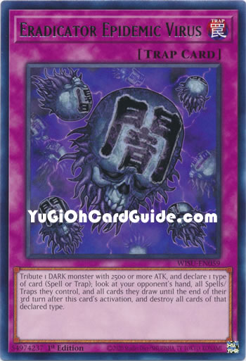 Yu-Gi-Oh Card: Eradicator Epidemic Virus