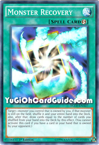 Yu-Gi-Oh Card: Monster Recovery