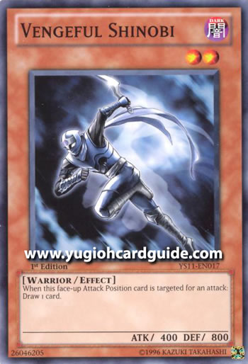 Yu-Gi-Oh Card: Vengeful Shinobi