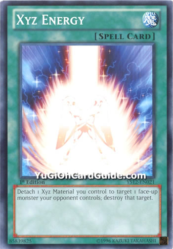 Yu-Gi-Oh Card: Xyz Energy