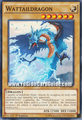 Yu-Gi-Oh Card: Wattaildragon