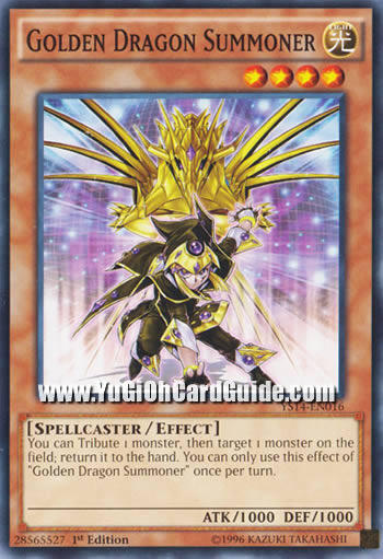 Yu-Gi-Oh Card: Golden Dragon Summoner