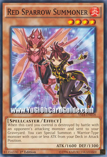 Yu-Gi-Oh Card: Red Sparrow Summoner