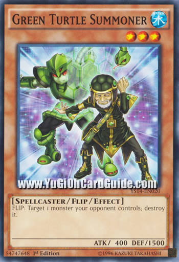 Yu-Gi-Oh Card: Green Turtle Summoner