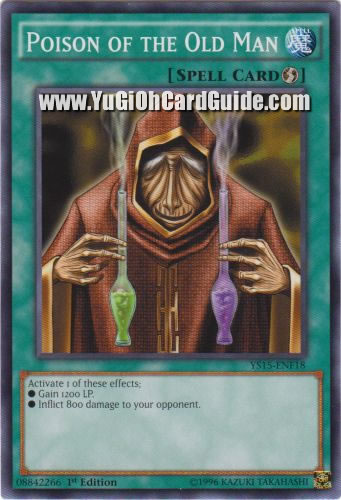 Yu-Gi-Oh Card: Poison of the Old Man