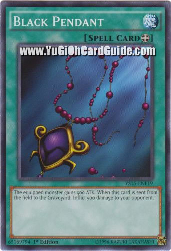 Yu-Gi-Oh Card: Black Pendant