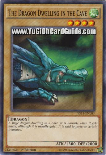 Yu-Gi-Oh Card: The Dragon Dwelling in the Cave