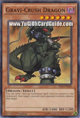 Yu-Gi-Oh Card: Gravi-Crush Dragon