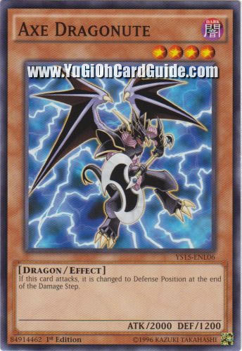 Yu-Gi-Oh Card: Axe Dragonute
