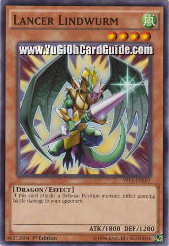 Yu-Gi-Oh Card: Lancer Lindwurm