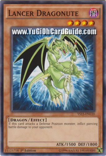 Yu-Gi-Oh Card: Lancer Dragonute