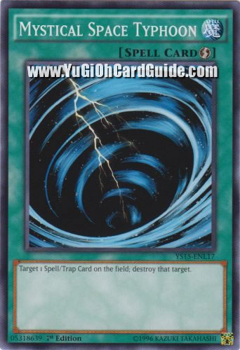 Yu-Gi-Oh! Karte ‚Mystical Space Typhoon‘ – Battle Pack: Epic Dawn – Starfoil Selten, 1st Edition