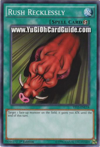 Yu-Gi-Oh Card: Rush Recklessly