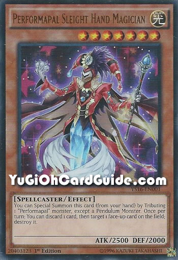 Yu-Gi-Oh Card: Performapal Sleight Hand Magician