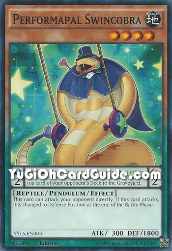 Yu-Gi-Oh Card: Performapal Swincobra