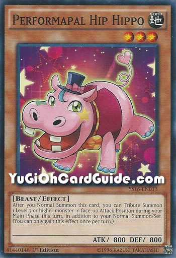 Yu-Gi-Oh Card: Performapal Hip Hippo