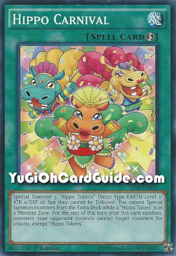 Yu-Gi-Oh Card: Hippo Carnival