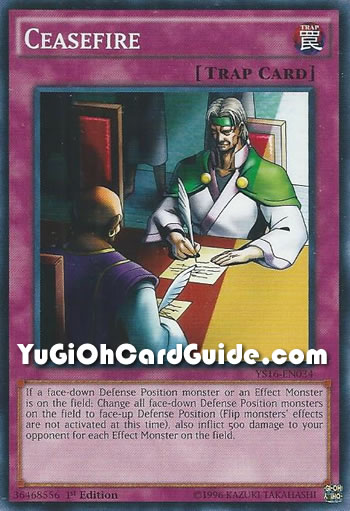 Yu-Gi-Oh Card: Ceasefire