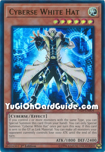 Yu-Gi-Oh Card: Cyberse White Hat