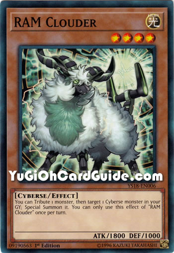 Yu-Gi-Oh Card: RAM Clouder