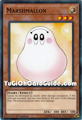 Yu-Gi-Oh Card: Marshmallon