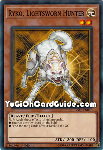 Yu-Gi-Oh Card: Ryko, Lightsworn Hunter