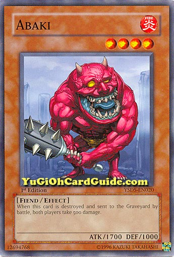 Yu-Gi-Oh Card: Abaki