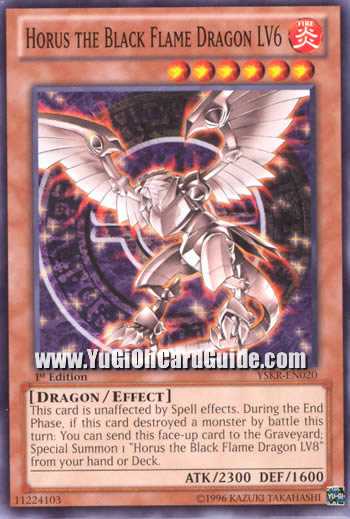 Yu-Gi-Oh Card: Horus the Black Flame Dragon LV6
